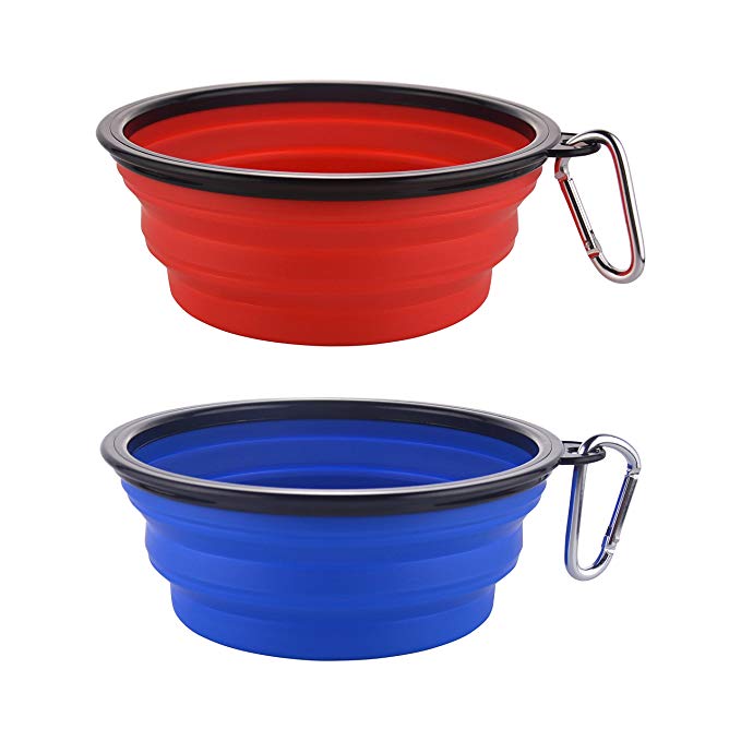 Wholesale travel Collapsible silicone dog bowl