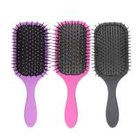 Hot selling plastic hair brush print and detangling hair brush and plastic hair brush